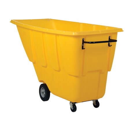 Vestil Light Duty Tilt Truck 1 Cubic Yard 850 lb Yellow TDT-100-LD-YELLOW
